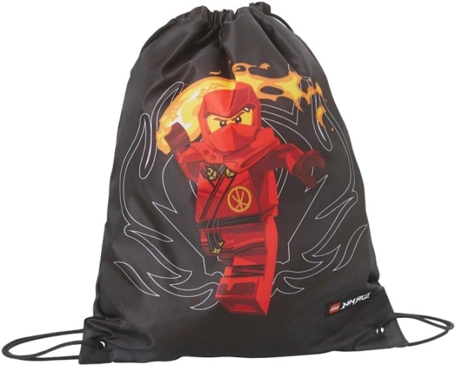 LEGO NINJAGO red drawstring shoe bag