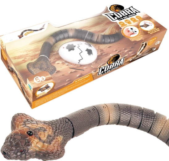 RC Cobra Snake with Glowing Eyes and Biomimicry