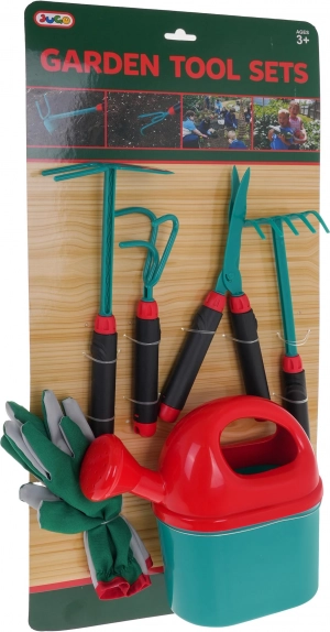 Large kids’ gardening tool set 3+ with gloves and watering can