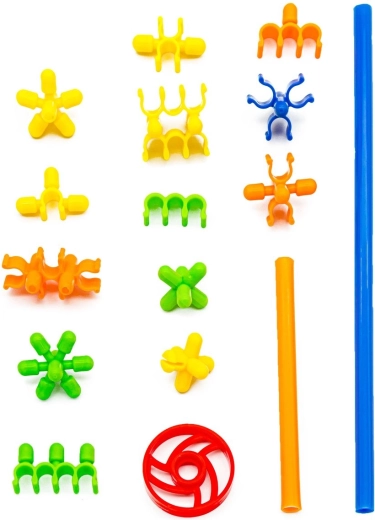 Many pieces and connectors for maximum versatility