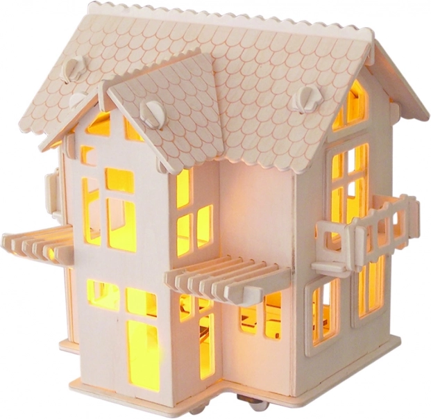 Wooden 3D Puzzle European Villa