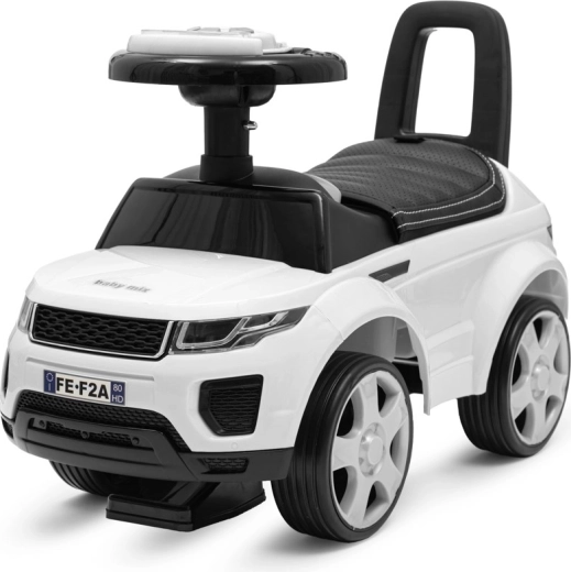 Baby Mix Prime SUV balance bike white with leather seat