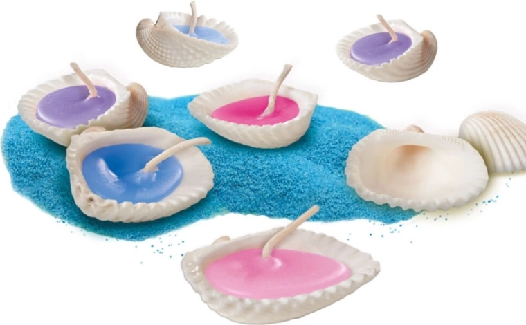 Candles in real shells