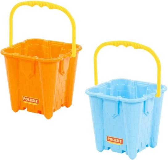 Polesie large square castle bucket (2 colors)
