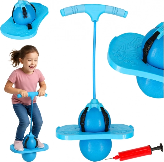 Hüppav tasakaalu pogo-pall lastele – sinine