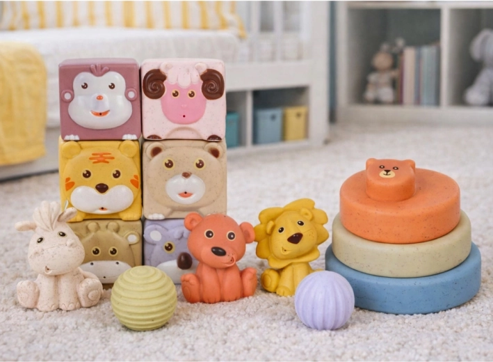 Mitmekesised tekstuurid ja vormid meelte arenguks