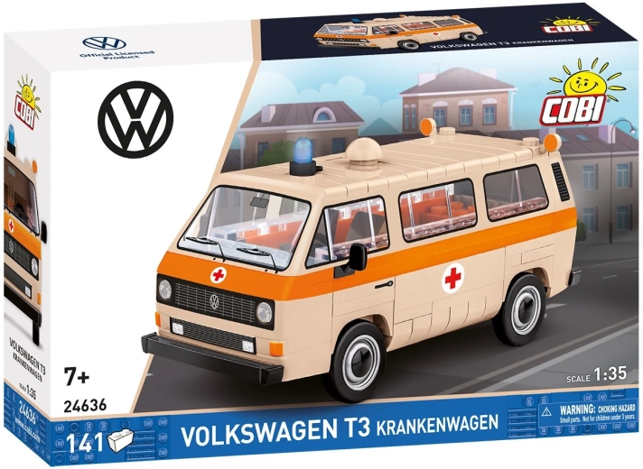 Cobi Volkswagen T3 kiirabiauto 1:35 (141 detaili) – 1 tk