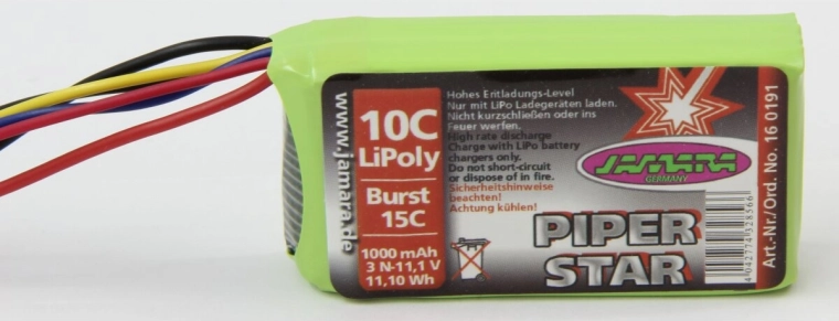 Battery for Piper Super Cub EPP 11.1 V 1000 mAh