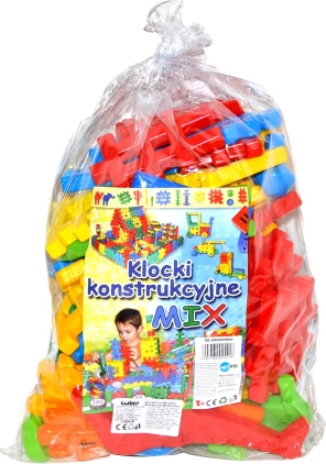 Plastic Construction Set 60 Pieces Czako Mix