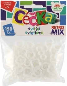 Helendavad retro Mix C-ühendusrõngad 150 tk – plastist ühendusrõngad