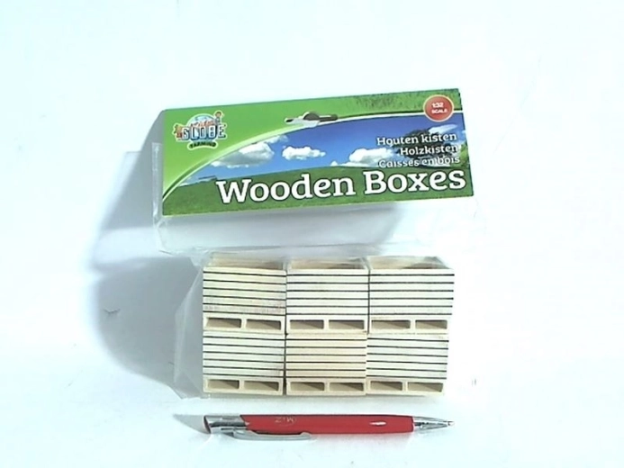 Wooden potato crates (6 pcs) 1:32