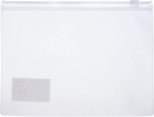 Transparent folder with zipper 33 x 24 cm
