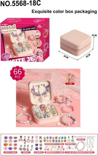 Mega bracelet-making set with jewelry box