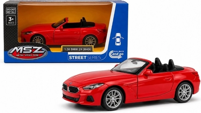 MSZ BMW Z4 M40i model with light and sound, red