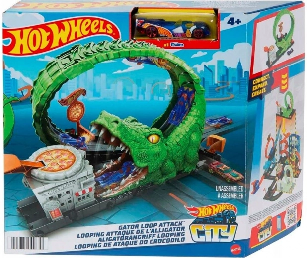 Hot Wheelsi temaatiline komplekt krokodilli silmusega