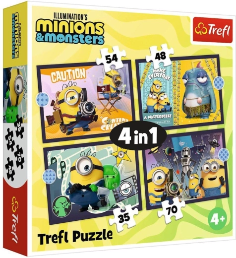 Puzzle 4 in 1 New Adventures of the Minions