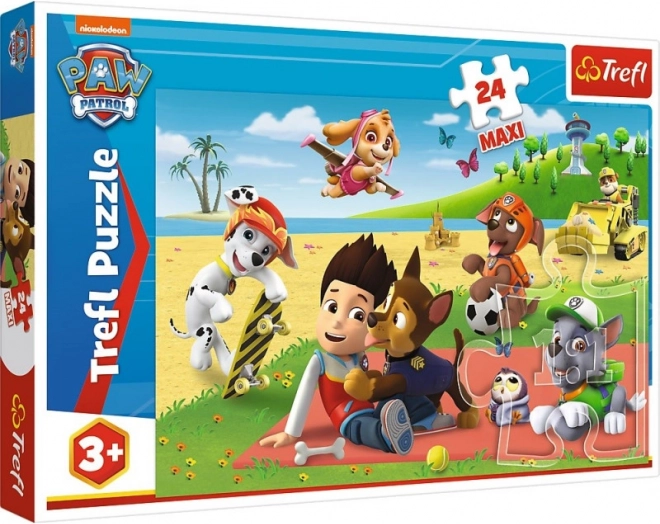 Trefl PAW PATROL Maxi Puzzle 24 Pieces – Fun on the Mat