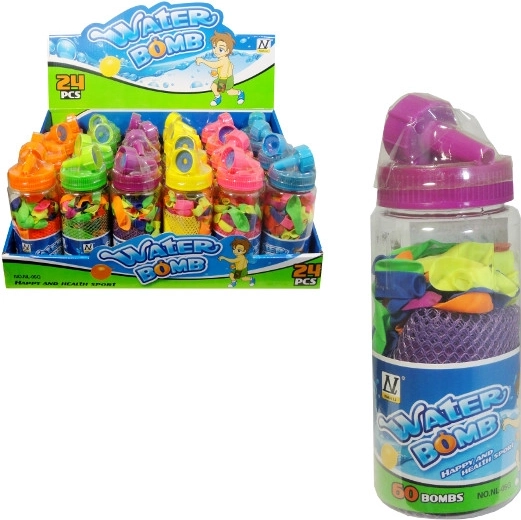 Water Bombs – Set of 60 Water Balloons with Adapter