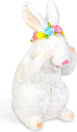 Bunny with a flower wreath