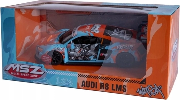 MSZ Audi R8 LMS-i automudel heliefektiga, helesinine