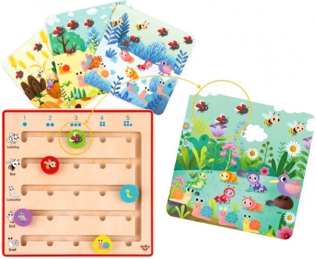 Tooky Toy Wooden Game Learning to Count Animals