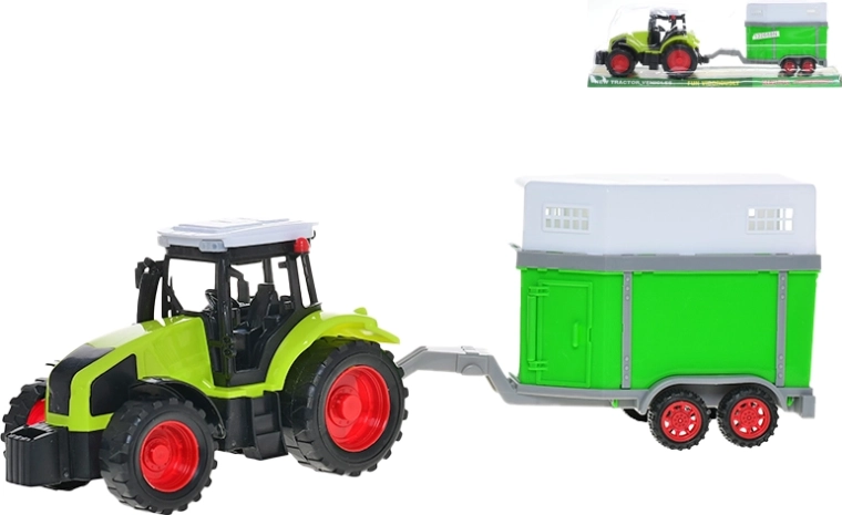 Hobuveokiga traktor hobusehaagisega, inertsajamiga, 36 cm