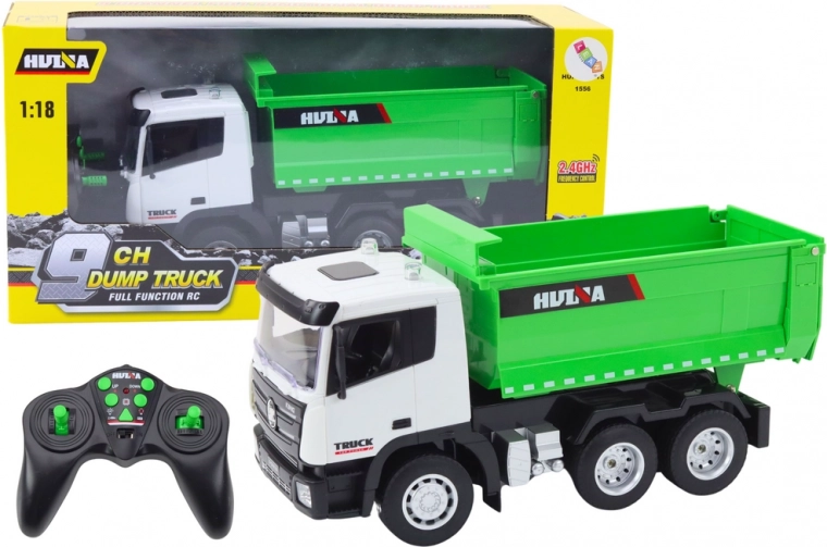 Green Remote-Controlled Dump Truck