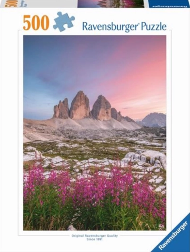 Ravensburger pusle Dolomiidid Tre Cime di Lavaredo 500 tükki