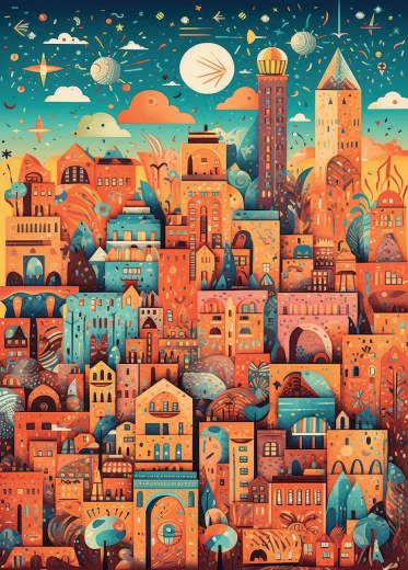 Puzzle Amazing City 500 pieces