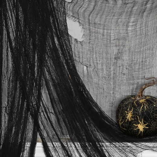 Halloween Black Textile Decorative Hanging 180 × 75 cm