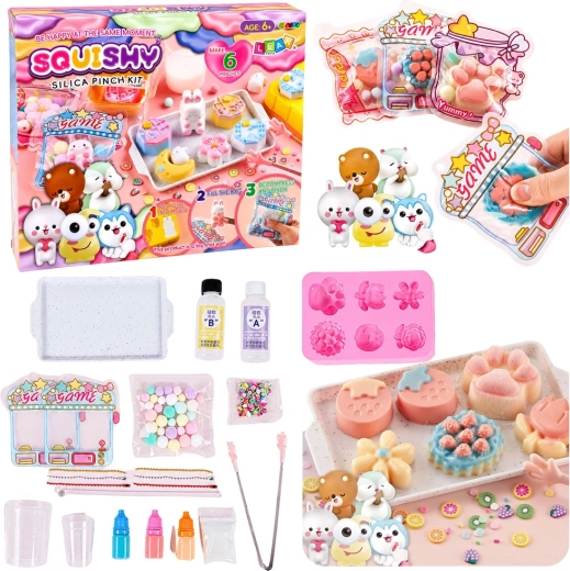 Kreatiivne DIY komplekt squishy-magustoitude ja lillekeste valmistamiseks