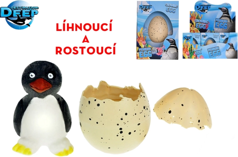 Veest kooruv pingviinimuna – kasvab vees, 6 cm