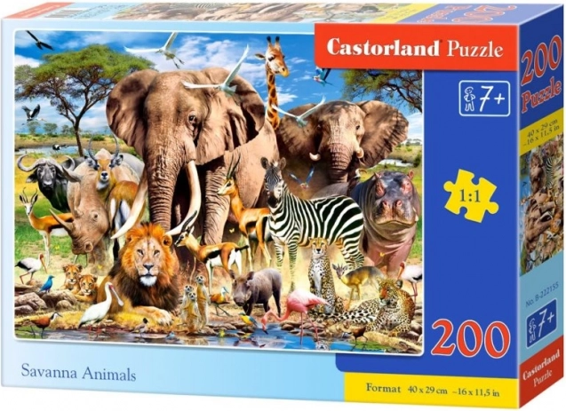 200-Piece Puzzle – Savanna Animals
