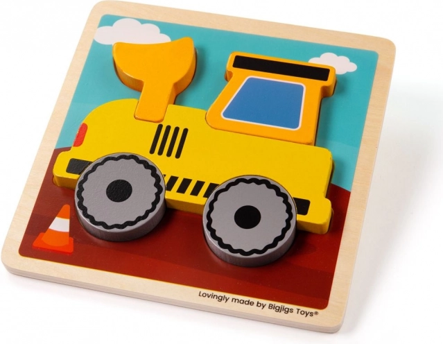 Bigjigs Toys’i ekskavaatori sisestuspusle