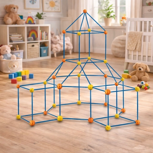 Turn the frame into a cozy fort