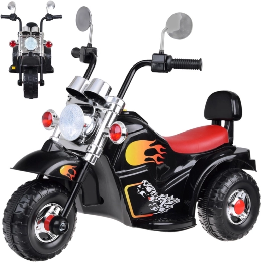 Children’s battery-powered motorcycle with effects