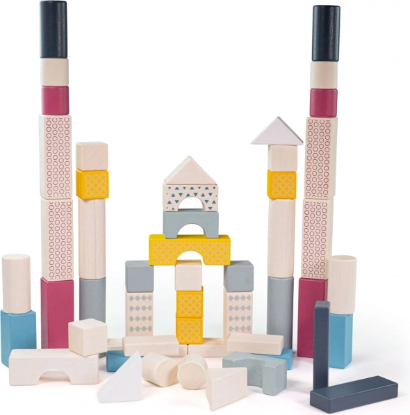 Bigjigs Toys puidust klotsid ämbris, 50 tk