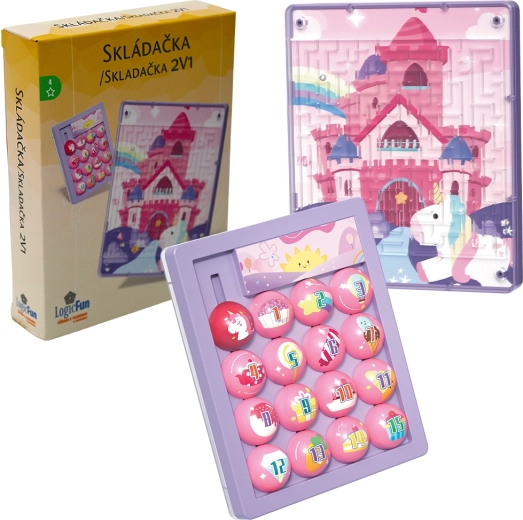 Huarong Road 4 Puzzle Pink