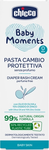 Chicco mähkmelööbe kreem tsingiga Baby Moments 100 ml