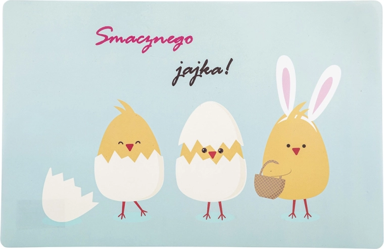 Easter PVC placemat 28 × 43 cm “Smacznego jajka”