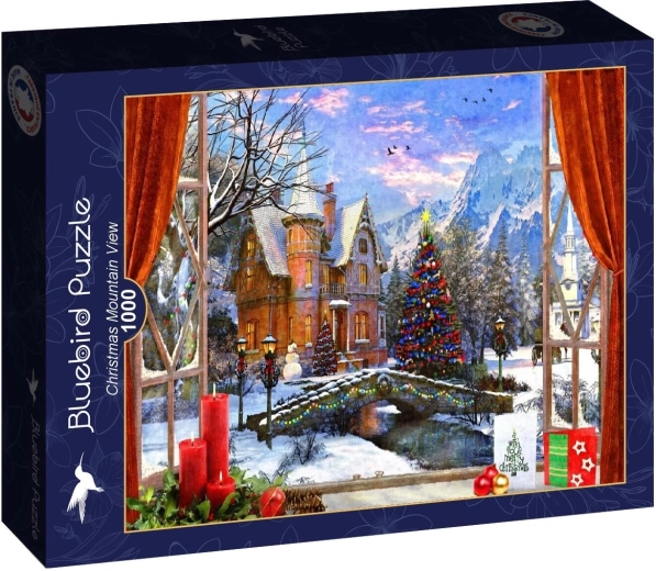Bluebird puzzle Christmas view of the mountains 1000 pieces