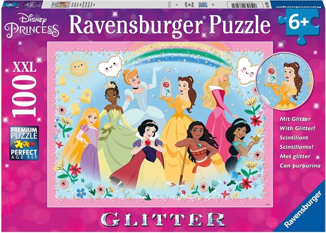 RAVENSBURGER sädelev pusle DISNEY printsessid xxl 100 tükki