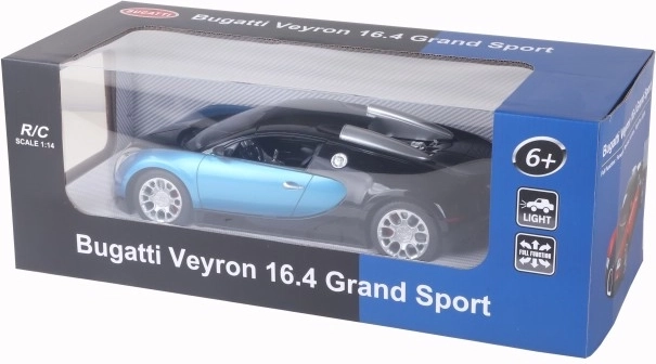 RC auto Bugatti Veyron 1:14 punane või sinine