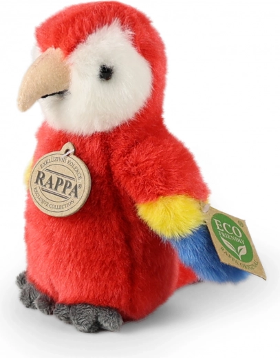 Pehme papagoi ara 16 cm punane ECO FRIENDLY – RAPPA