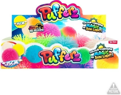12 cm Color-Changing Ball, shaggy rubber