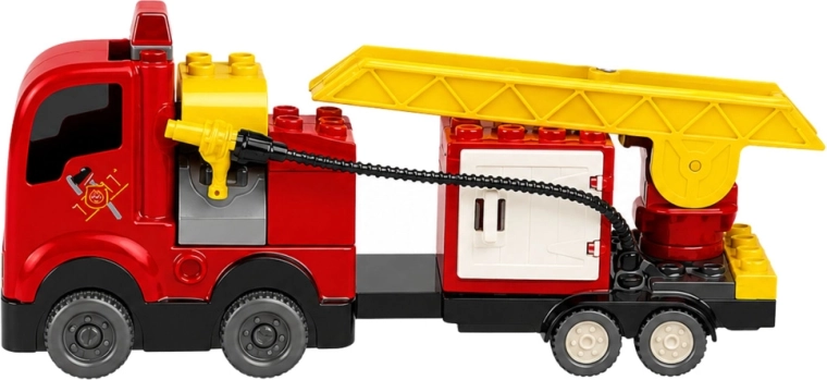 Friction-powered fire truck