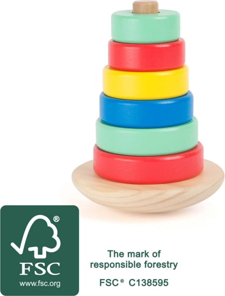 Small foot wooden balancing tower Movere