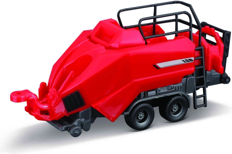 Bburago talutraktor MASSEY FERGUSON 8740S 3 haagisega, 10 cm kinkekomplekt