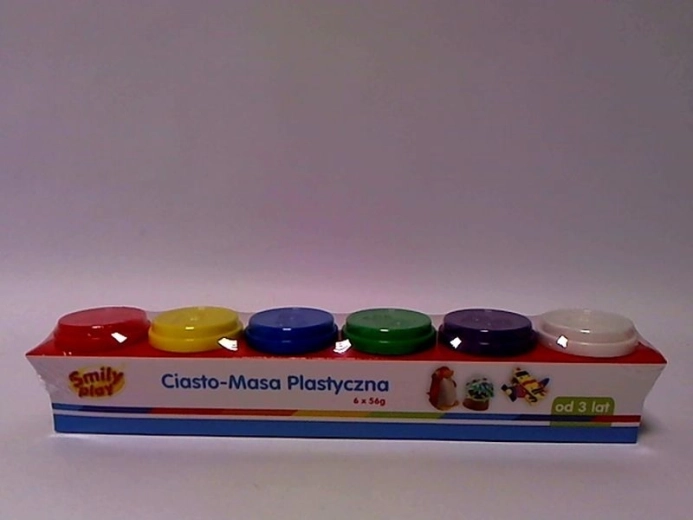 SmilyPlay voolimismass topsikestes (6 värvi) – 1 tk