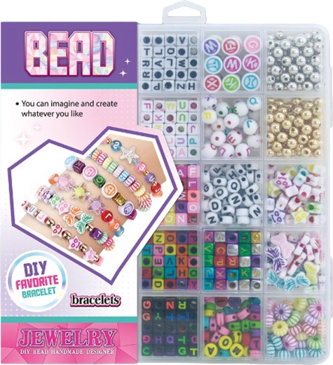 Creative set for making beaded bracelets